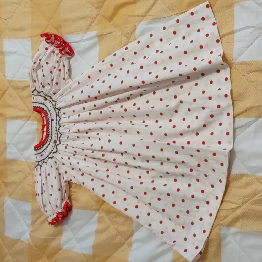 Mom&Me infant smocked dress.